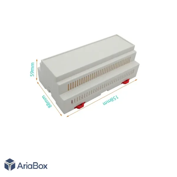 باکس ریلی ماژولار تجهیزات قدرت ABR116-A11 با ابعاد 59×88×158 میلی متر