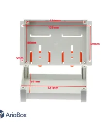 باکس توزیع برد PLC ریلی ماژولار ABR123-A12 با ابعاد 72×90×145 میلی متر