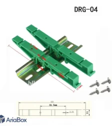 براکت پلاستیکی ریلی استاندارد DRG04-G با ابعاد 18×10×122 میلی متر