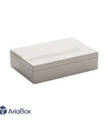 باکس رومیزی پلاستیکی تجهیزات الکترونیکی مدل ABD109-A1 با ابعاد 35×98×138 میلی متر