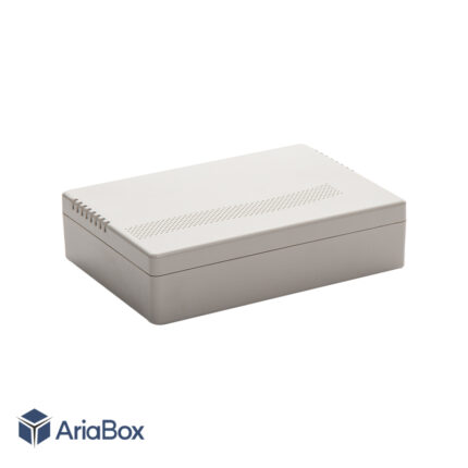 باکس رومیزی پلاستیکی تجهیزات الکترونیکی مدل ABD109-A1 با ابعاد 35×98×138 میلی متر