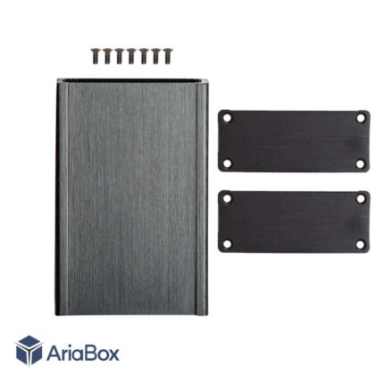 جعبه رومیزی آلیاژ آلومینیومی الکترونیکی ABL404-A2 با ابعاد 27×66×100 میلی متر