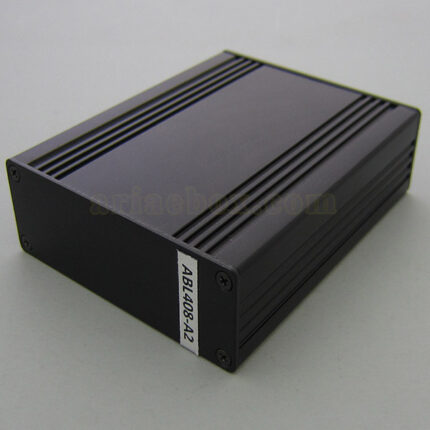 نمای سه بعدی جعبه الکترونیکی اکسترود آلومینیومی ABL408-A2