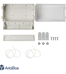 جعبه ضدآب گوشواره دار شفاف 11-24T با ابعاد 106×185×222 میلی متر