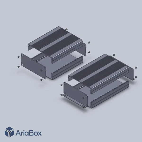 جعبه آلومینیومی سیم کشی اتصالات ABL416-A1M با ابعاد 40×97×120 میلی متر