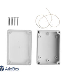 جعبه الکترونیکی رومیزی شفاف ضدآب ABW201-A1T با ابعاد 33×58×85 میلی متر