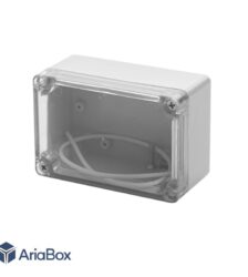 جعبه رومیزی ضدآب پلاستیکی شفاف ABW202-A1T با ابعاد 50×68×100 میلی متر