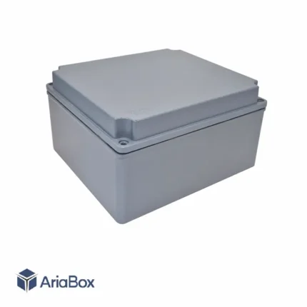 جعبه اتصالات ضدآب فلزی آلومینیومی AW605-A1 با ابعاد 113×175×195 میلی متر