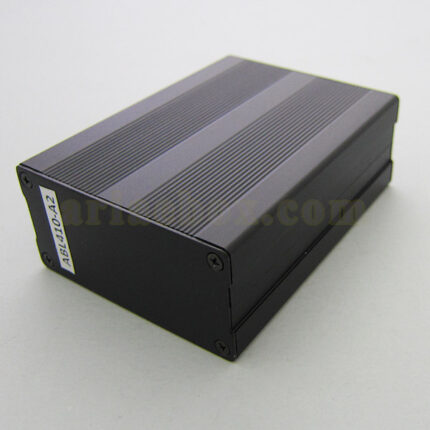 نمای سه بعدی جعبه آلومینیومی تقویت کننده الکترونیکی ABL410-A2