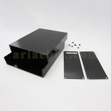 نمای داخلی جعبه رومیزی اکسترود آلومینیومی الکترونیکی ABL428-A2/L160