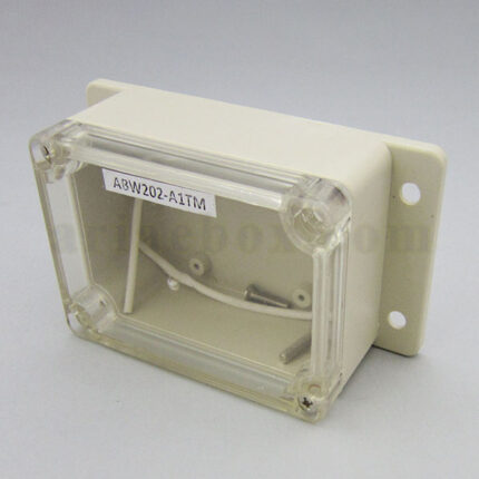 نمای سه بعدی باکس گوشواره دار ضدآب شفاف ABW202-A1TM