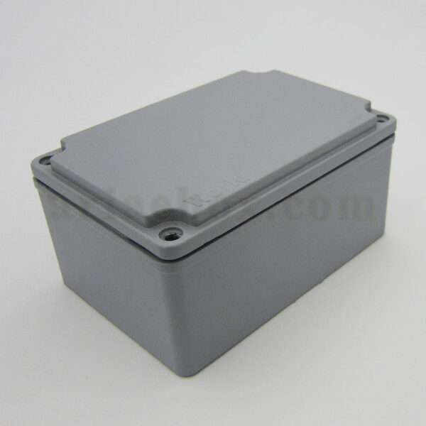 نمای سه بعدی جعبه ضدآب الکترونیکی فلزی آلومینیومی AW601-A1