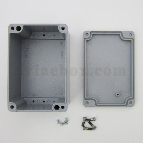 نمای داخلی جعبه ضدآب الکترونیکی فلزی آلومینیومی AW601-A1