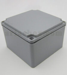 نمای سه بعدی جعبه ضدآب آلومینیومی تجهیزات الکترونیکی AW602-A1