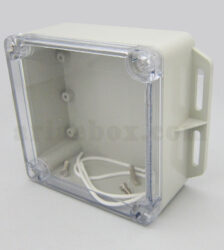 نمای سه بعدی جعبه ضدآب شفاف منبع تغذیه الکترونیکی ABW231-A1TM