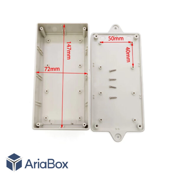 جعبه دیواری منبع تغذیه الکترونیکی ABM109-A با ابعاد 45×80×155 میلی متر