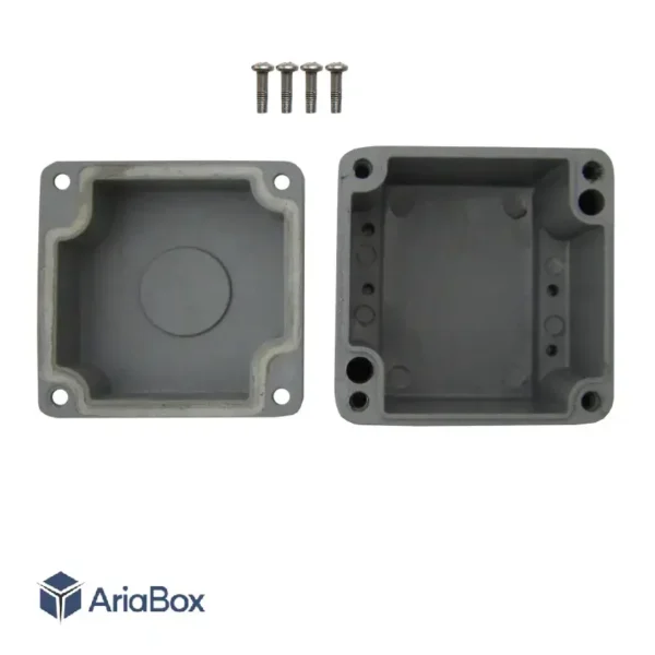 جعبه ضدآب آلومینیوم دایکست AW608-A1/H73 با ابعاد 73×82×82 میلی متر