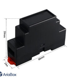 باکس ریلی ماژولار الکترونیکی ABR136 با ابعاد 59×88×24 میلی متر