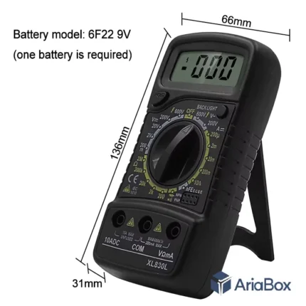 مولتی متر دیجیتالی کوچک مدل XL830l