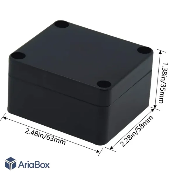جعبه رومیزی ضدآب تجهیزات الکترونیکی ABW225-A با ابعاد 35×58×65 میلی متر