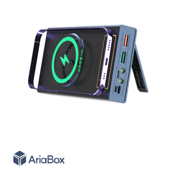 قاب ماژول (بدون باتری) پاوربانک وایرلس فست شارژ مدل PWB26 ظرفیت 16000 mAh