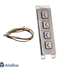 کیپد استیل 4×1 جهتدار سمت چپ مدل ST 1×4-FL با ابعاد 33×120 میلی متر