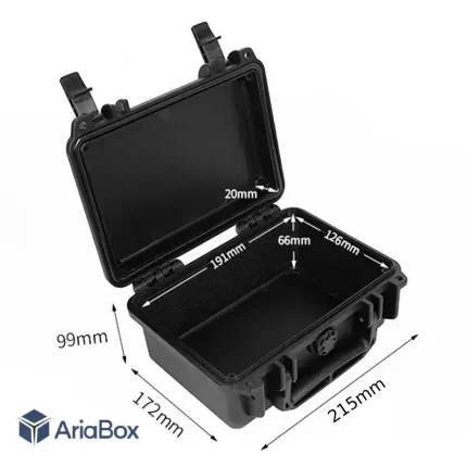 کیف ضدآب-ضدضربه پلاستیکی کوچک مدل ABT2110-A2 با ابعاد 99×172×215 میلی متر