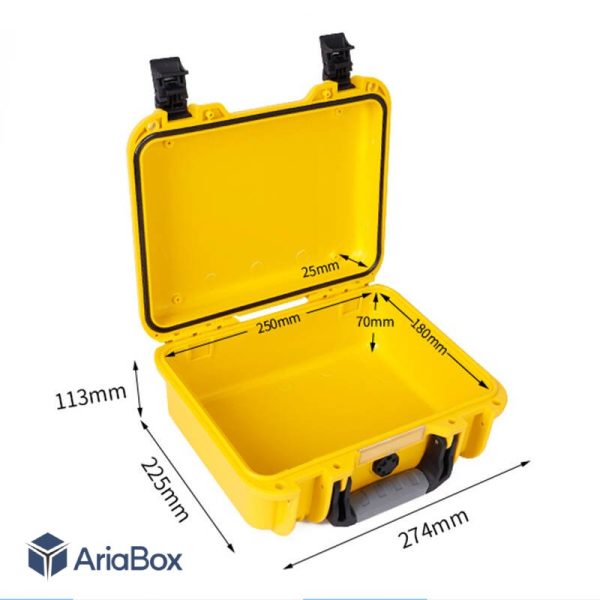 کیف ضدآب-ضدضربه تجهیزات الکترونیکی ABT2812-Y با ابعاد 113×225×274 میلی متر