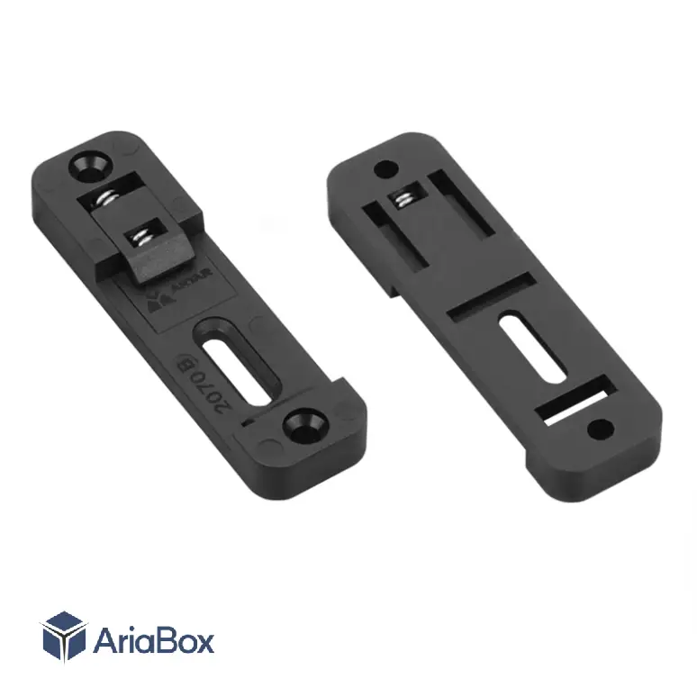 براکت پلاستیکی نصب ریلی 2070B با ابعاد 8×20×70 میلی متر