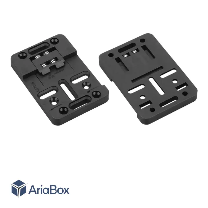 براکت ریلی پلاستیکی الکترونیکی صنعتی مدل 4870B با ابعاد 8×48×70 میلی متر