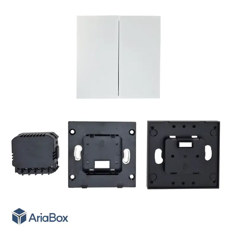 باکس کلید هوشمند مکانیکی دو پل سفید مدل S914-A1P2 با ابعاد 40×86×86 میلی متر