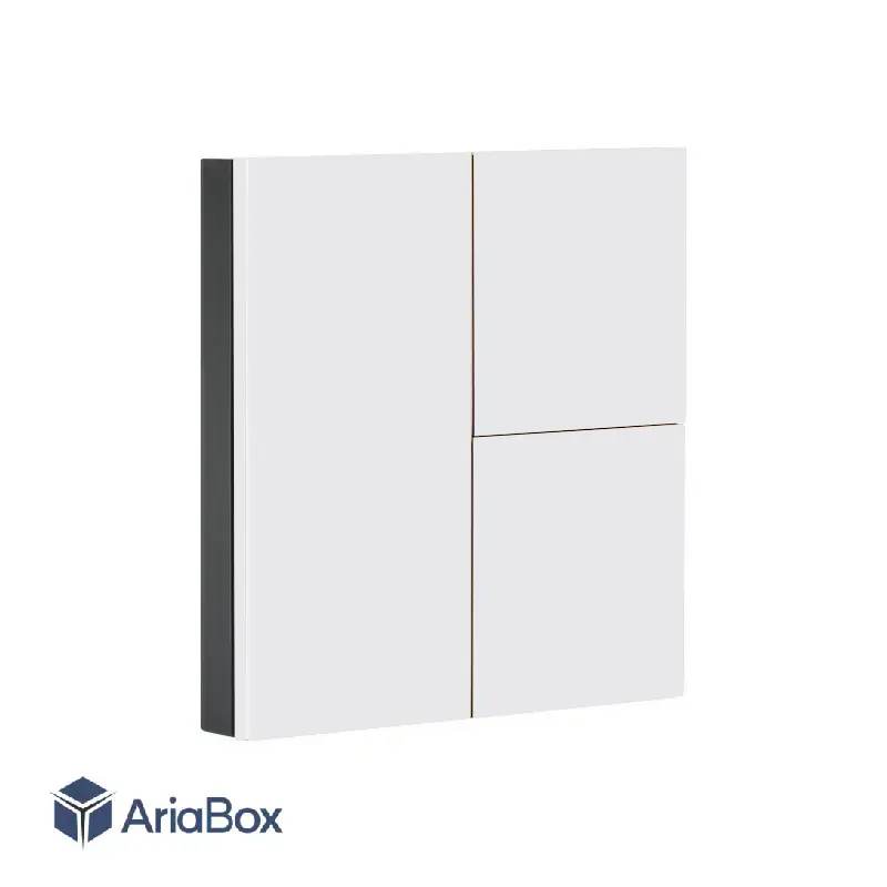 باکس کلید هوشمند مکانیکی سه پل سفید مدل S914-A1P3 با ابعاد 40×86×86 میلی متر