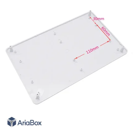 باکس الکترونیکی پلاستیکی ABN120-A1 با ابعاد 45×165×266 میلی متر