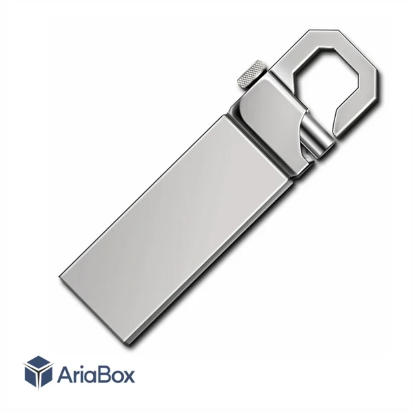 باکس فلزی فلش مموری USB مدل ABU806 با ابعاد 5×13×48 میلی متر