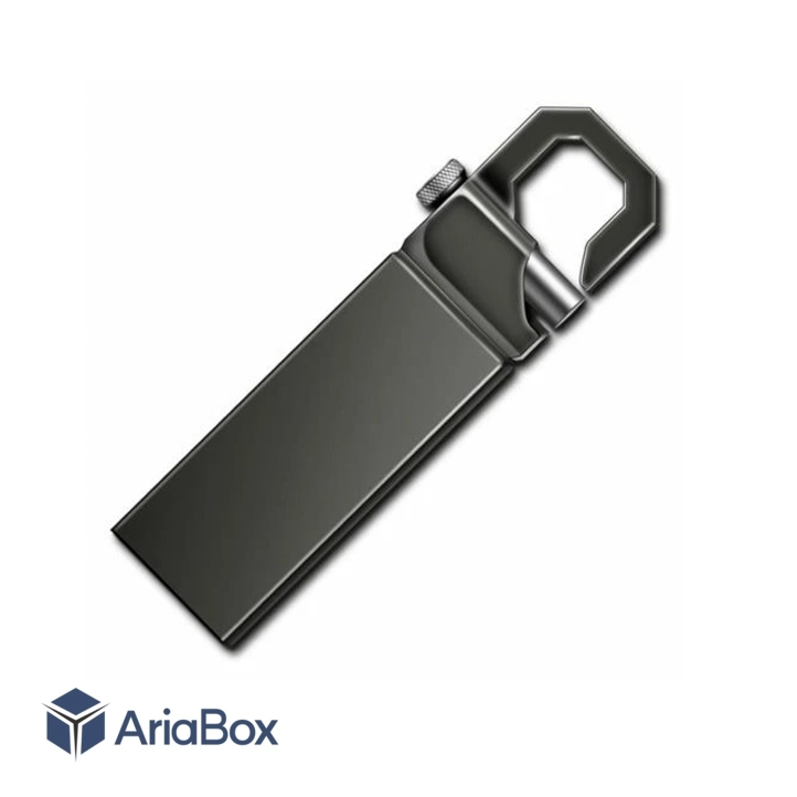 باکس فلزی فلش مموری USB مدل ABU806 با ابعاد 5×13×48 میلی متر