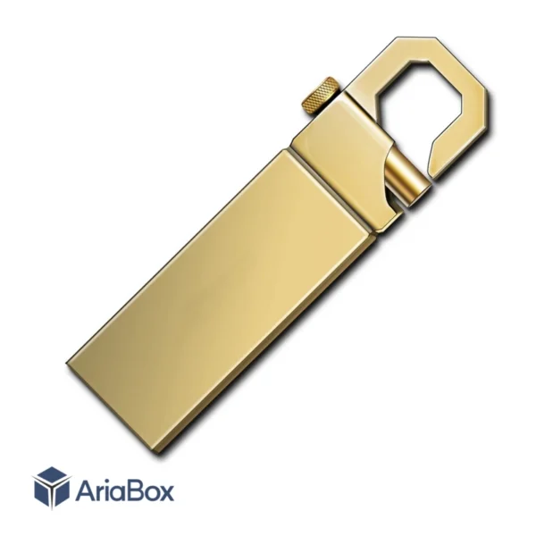 باکس فلزی فلش مموری USB مدل ABU806 با ابعاد 5×13×48 میلی متر