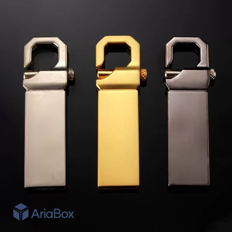 باکس فلزی فلش مموری USB مدل ABU806 با ابعاد 5×13×48 میلی متر