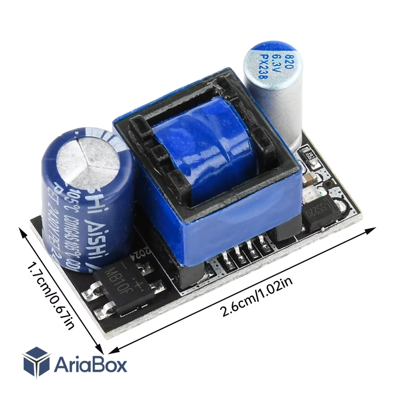 ماژول تغذیه سوئیچینگ AC-DC خروجی 5 ولت 1 آمپر نسل 7