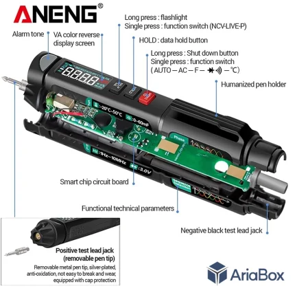مولتی متر قلمی دیجیتال آننگ مدل ANENG A3008