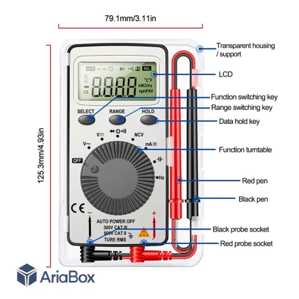 مولتی متر جیبی دیجیتال آننگ مدل ANENG AN101