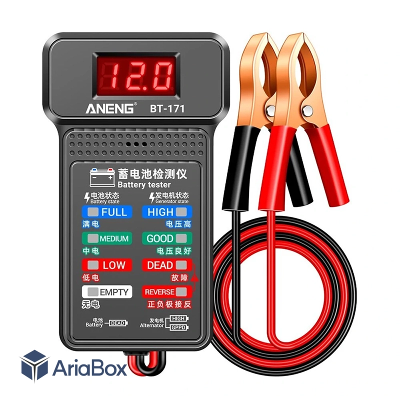 تستر دیجیتال باتری و دینام خودرو آننگ مدل ANENG BT-171