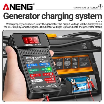 تستر دیجیتال باتری و دینام خودرو آننگ مدل ANENG BT-171