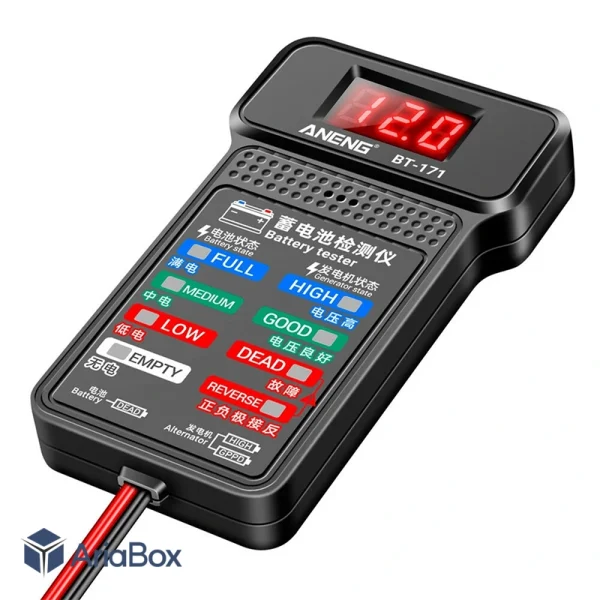 تستر دیجیتال باتری و دینام خودرو آننگ مدل ANENG BT-171