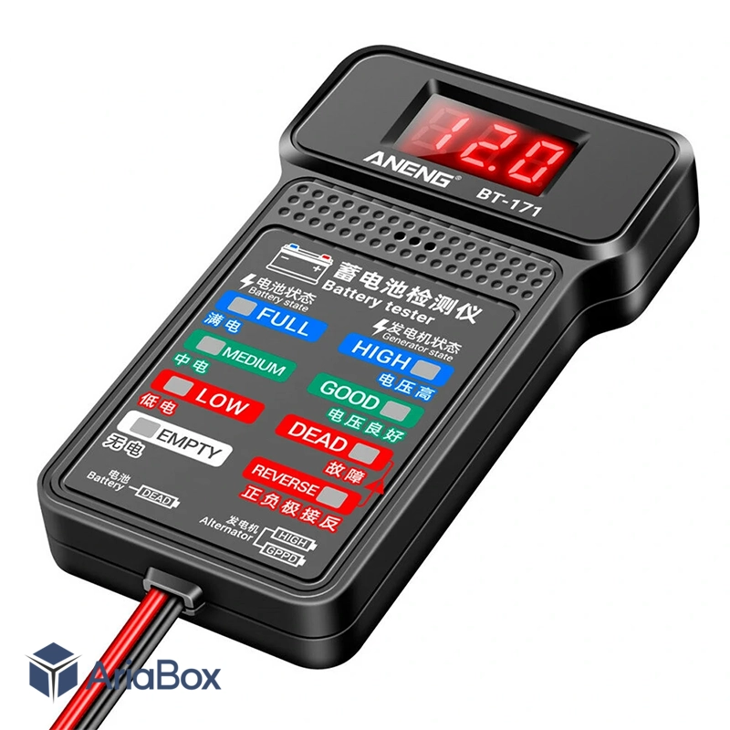 تستر دیجیتال باتری و دینام خودرو آننگ مدل ANENG BT-171