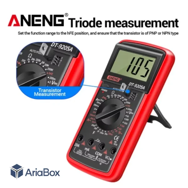 مولتی متر دیجیتال آننگ مدل ANENG DT-9205A طرح جدید