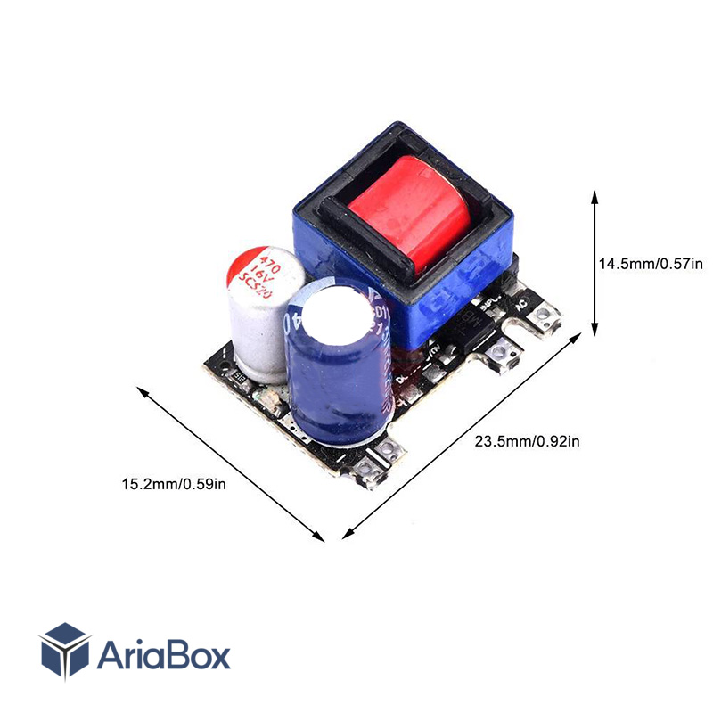 ماژول تغذیه سوئیچینگ AC-DC دوازده ولت 450mA نسل 6