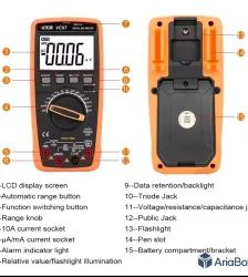 مولتی متر اتورنج دیجیتال ویکتور VICTOR VC97 2024