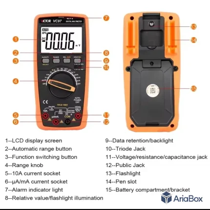 مولتی متر اتورنج دیجیتال ویکتور VICTOR VC97 2024