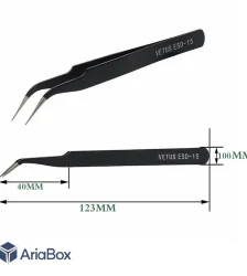 پنس سرکج آنتی استاتیک وتوس مدل VETUS ESD-15
