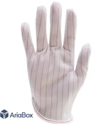 دستکش آنتی استاتیک خط دار سایز L